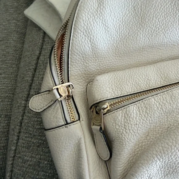 Coach Beige Leather charlie mini Backpack - Picture 9 of 16